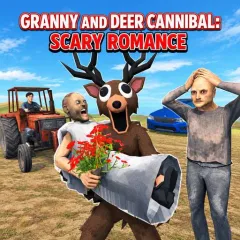 Play Granny and Deer Cannibal: Scary Romance Game